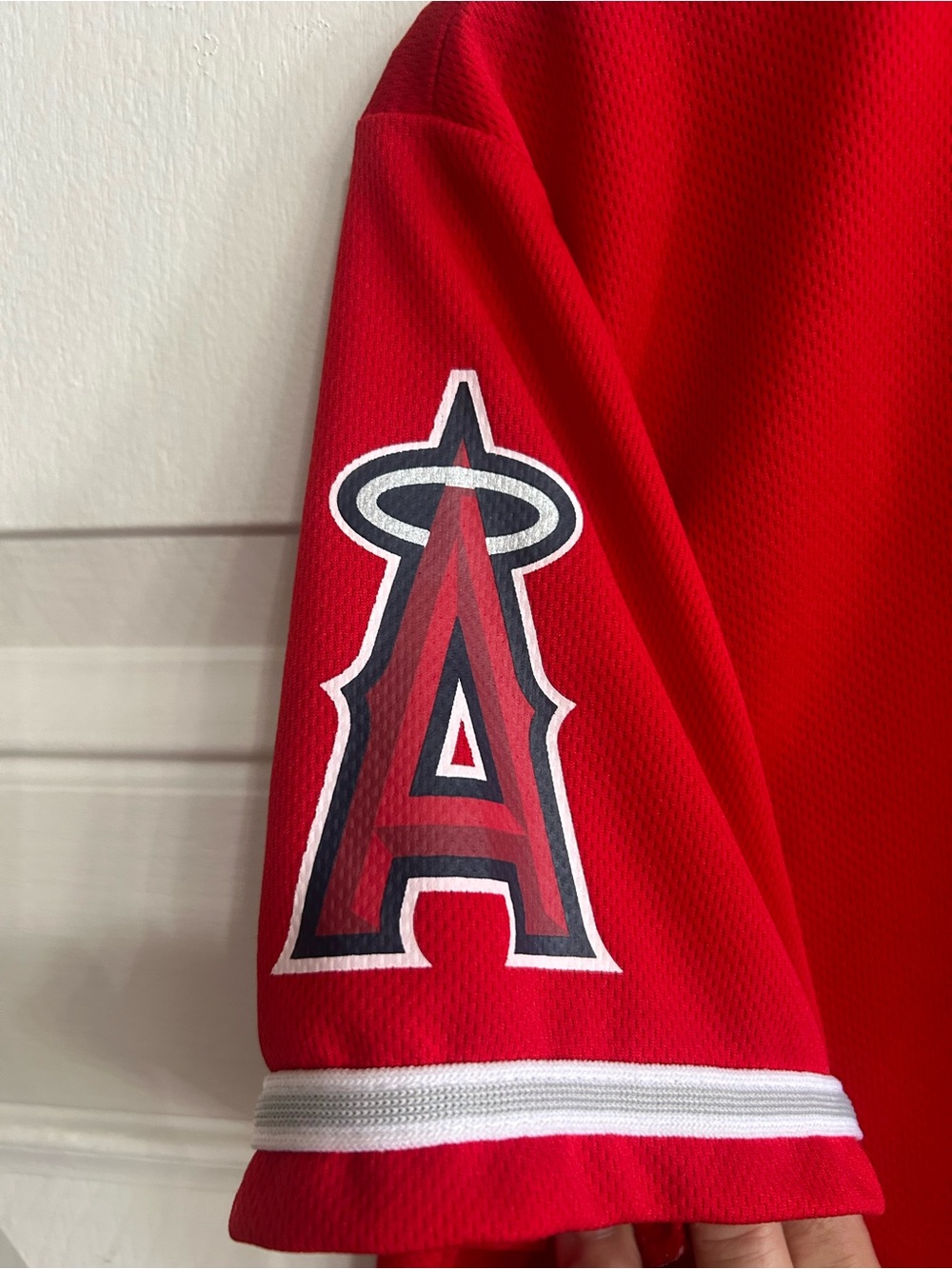 Los Angeles Angels #27 Red Mike Trout Kids Baseball Jersey - Picture 3 of 5